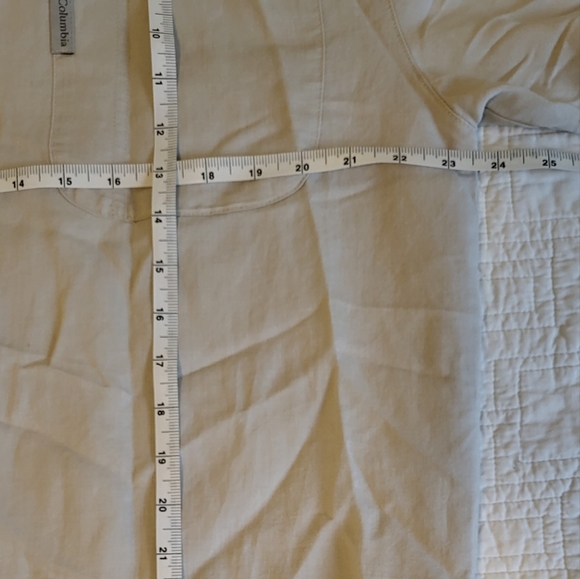 Columbia Men's Medium S/S Shirt Tan - Picture 4 of 5